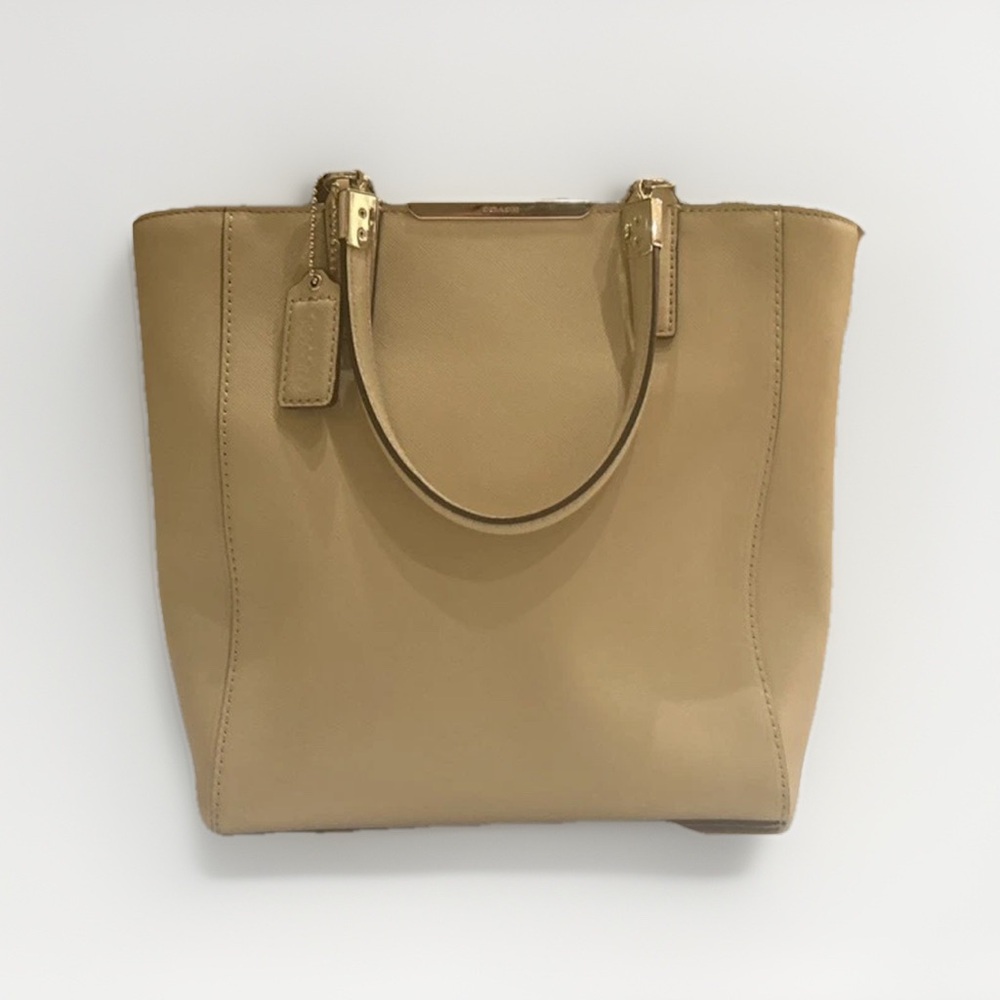Coach Madison Saffiano Leather Mini North/South Tote Crossbody Bag